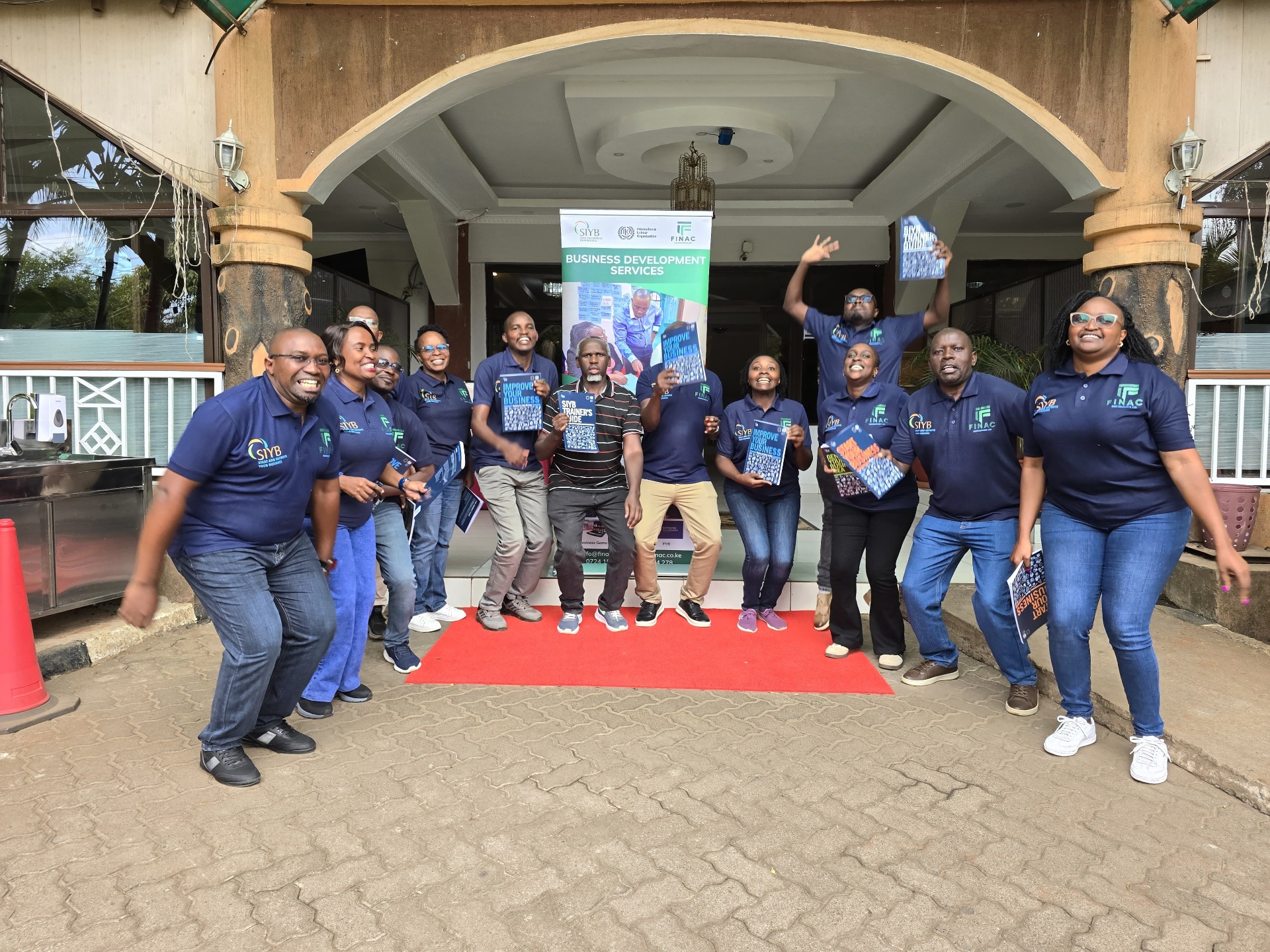 FINAC team after a Business Development Services session